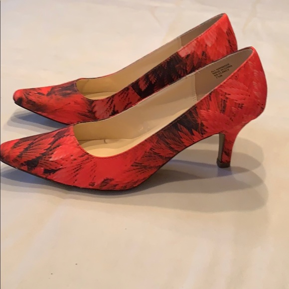 Karen Scott Shoes Karen Scott Red Clancy Heels 75 Poshmark